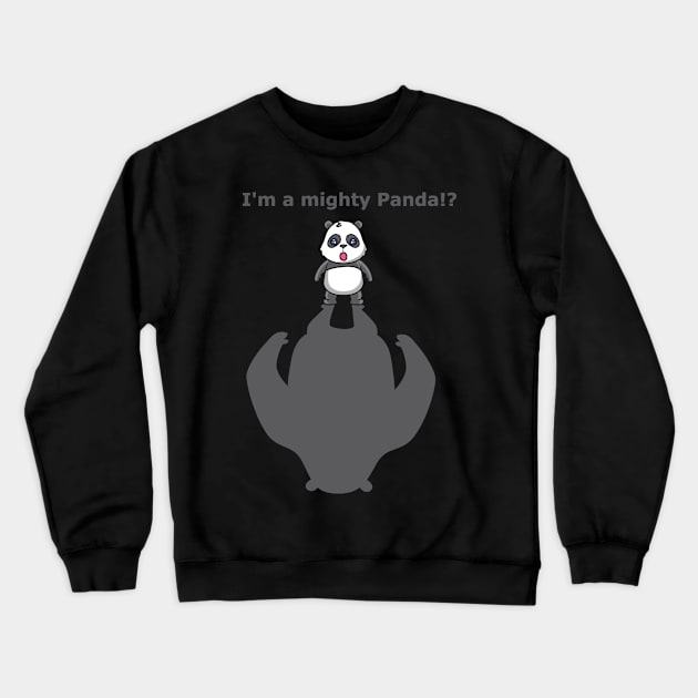 mighty little panda Crewneck Sweatshirt by theanimaldude